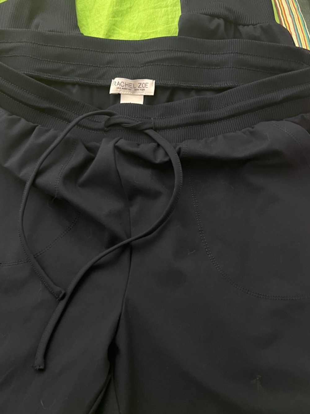 Rachel Zoe Navy Elastic Waist Jogger Pants